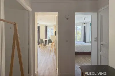 Un ou plusieurs lits dans un hébergement de l'établissement Flexliving - private bedroom - Monge