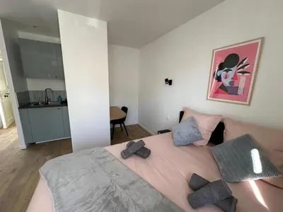 Un ou plusieurs lits dans un hébergement de l'établissement GuestReady - Charming Stay near Paris