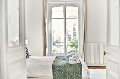 Un ou plusieurs lits dans un hébergement de l'établissement Appartement parisien spacieux #Marais #Rivoli - II