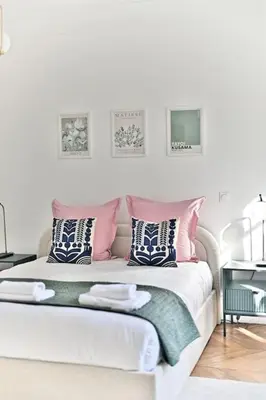 Un ou plusieurs lits dans un hébergement de l'établissement Appartement parisien spacieux #Marais #Rivoli - II