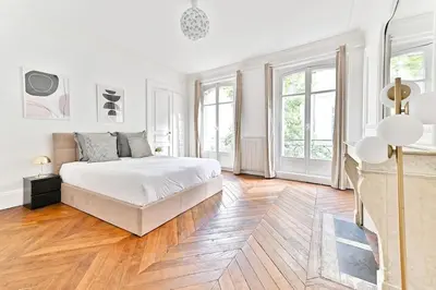 Un ou plusieurs lits dans un hébergement de l'établissement Appartement parisien spacieux #Marais #Rivoli - II