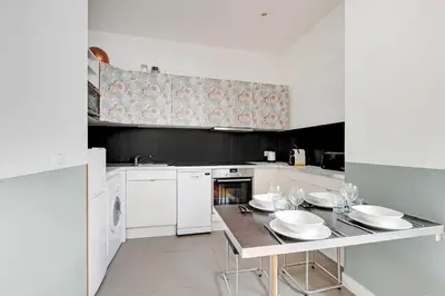 Cuisine ou kitchenette dans l'établissement Charming apartment - 1BR-6P - Sentier