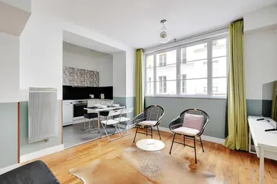 Cuisine ou kitchenette dans l'établissement Charming apartment - 1BR-6P - Sentier