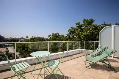 Balcon ou terrasse dans l'établissement ibis Styles Paris Porte de Pantin Philharmonie