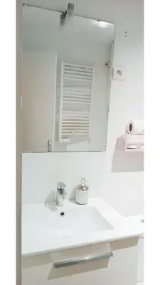 Salle de bains dans l'établissement Po1-TPSA17-3D- ROOM Porte maron