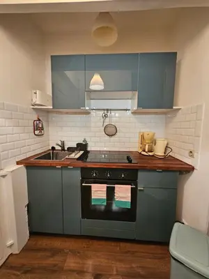 Cuisine ou kitchenette dans l'établissement Paris Ménilmontant Studio 2 pers