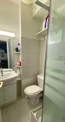 Salle de bains dans l'établissement Paris Ménilmontant Studio 2 pers