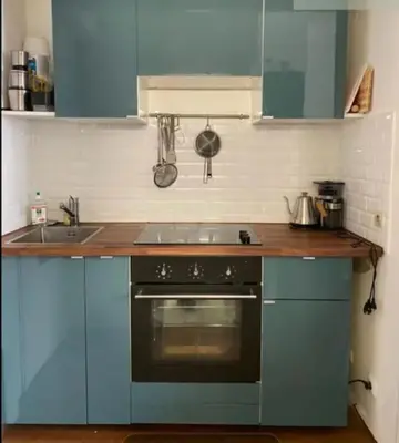 Cuisine ou kitchenette dans l'établissement Paris Ménilmontant Studio 2 pers
