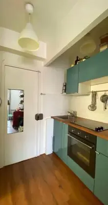 Cuisine ou kitchenette dans l'établissement Paris Ménilmontant Studio 2 pers