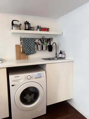 Cuisine ou kitchenette dans l'établissement Chambre à Montmartre Atelier architecte