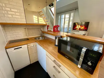 Cuisine ou kitchenette dans l'établissement Tour Eiffel - Motte Picquet