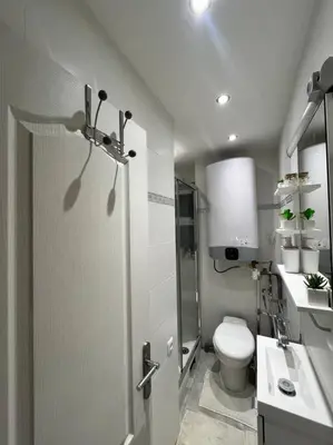 Salle de bains dans l'établissement Appartement T2 - Vue Tour Eiffel