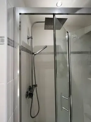 Salle de bains dans l'établissement Appartement T2 - Vue Tour Eiffel
