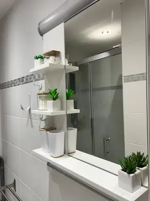 Salle de bains dans l'établissement Appartement T2 - Vue Tour Eiffel