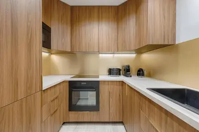 Cuisine ou kitchenette dans l'établissement Stunning 2 bedroom at Montparnasse