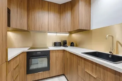 Cuisine ou kitchenette dans l'établissement Stunning 2 bedroom at Montparnasse