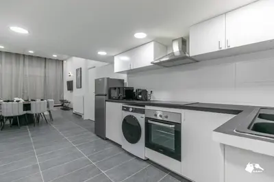 Cuisine ou kitchenette dans l'établissement MBA - Lecourbe Splendide Appartement