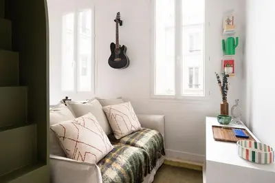 Coin salon dans l'établissement Petit cocon au cœur de Paris