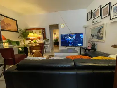 Télévision ou salle de divertissement dans l'établissement Appartement Paris arrondissement 10