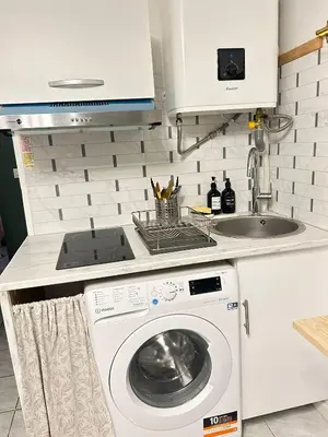 Cuisine ou kitchenette dans l'établissement Studio confort Paris 13 Chevaleret