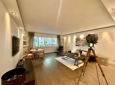 Coin salon dans l'établissement Appartement Victor Hugo