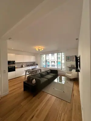 Coin salon dans l'établissement Appartement Trocadéro