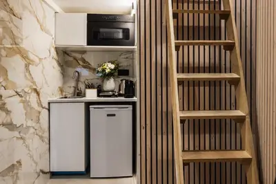 Cuisine ou kitchenette dans l'établissement Cosy room inside Batignolles - L60