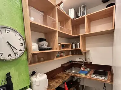 Cuisine ou kitchenette dans l'établissement Paris 2Pièces 2 salles de bain