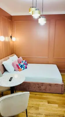 Coin salon dans l'établissement Chic appartement en plein cœur de Paris