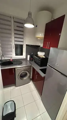 Cuisine ou kitchenette dans l'établissement Trocadéro Prestige Residence Paris 16