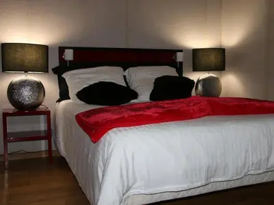 Un ou plusieurs lits dans un hébergement de l'établissement Marinha Hôtel