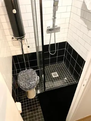 Salle de bains dans l'établissement Mini studio au cœur du Marais
