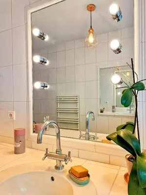 Salle de bains dans l'établissement Appartement spacieux, à 20 min de gare St Lazare