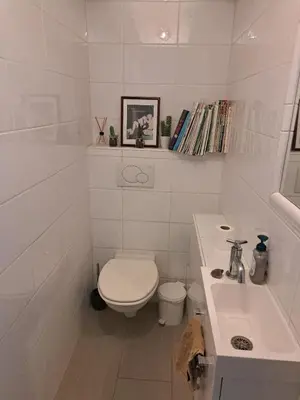 Salle de bains dans l'établissement Appartement spacieux, à 20 min de gare St Lazare
