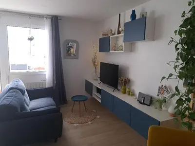 Télévision ou salle de divertissement dans l'établissement Appartement spacieux, à 20 min de gare St Lazare