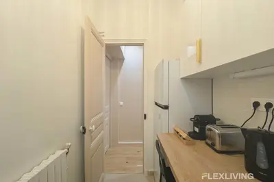 Cuisine ou kitchenette dans l'établissement Flexliving - 99 Felix Faure - Room