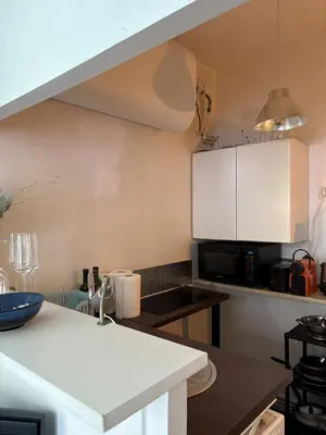 Cuisine ou kitchenette dans l'établissement Archives Gallery -Unique and élégant Studio Paris center
