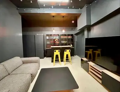 Coin salon dans l'établissement Paris Appartement avec grande terrasse