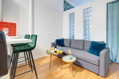 Coin salon dans l'établissement Bluestay 108 - Superb apartment in Paris