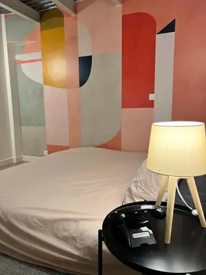 Un ou plusieurs lits dans un hébergement de l'établissement Urban retreat in Paris
