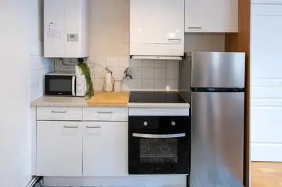 Cuisine ou kitchenette dans l'établissement Appartement Central Les Halles