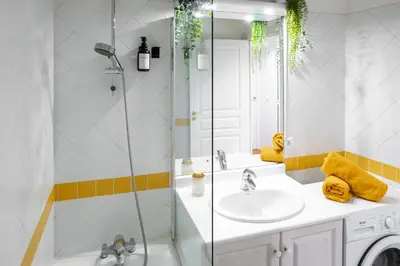 Salle de bains dans l'établissement Appartement Central Les Halles