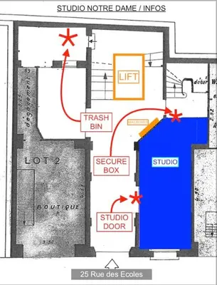 Plan de l'établissement Studio NOTRE-DAME