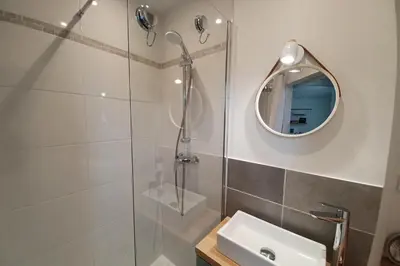 Salle de bains dans l'établissement Cosy apartment with all amenities