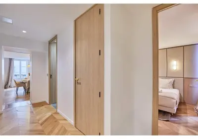 Un ou plusieurs lits dans un hébergement de l'établissement Sublim AC Apartment Opéra Madeleine