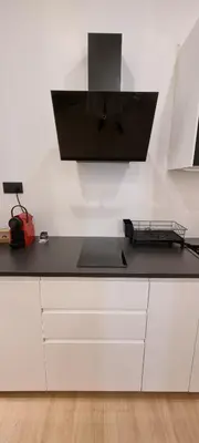 Cuisine ou kitchenette dans l'établissement Appart cosy Paris Bercy