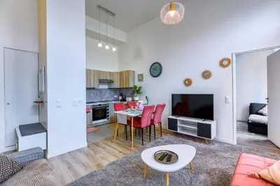 Cuisine ou kitchenette dans l'établissement Pablo Picasso - Appt à 30min de Montmartre