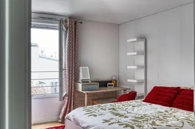 Un ou plusieurs lits dans un hébergement de l'établissement La Plume d'Hugo - Appt Duplex pour 8