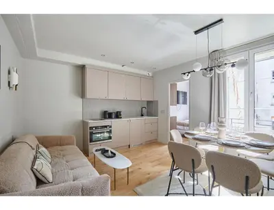 Cuisine ou kitchenette dans l'établissement Residence apartment Bastille - Le Marais