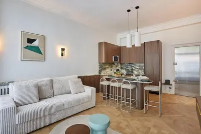 Cuisine ou kitchenette dans l'établissement Apartment on the Champs Elysees